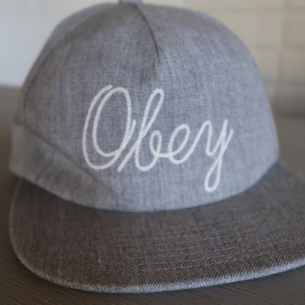 Light Grey Obey Snapback